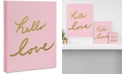 Deny Designs Lisa Argyropoulos Hello Love Pink Art Canvas 24 x 30"
